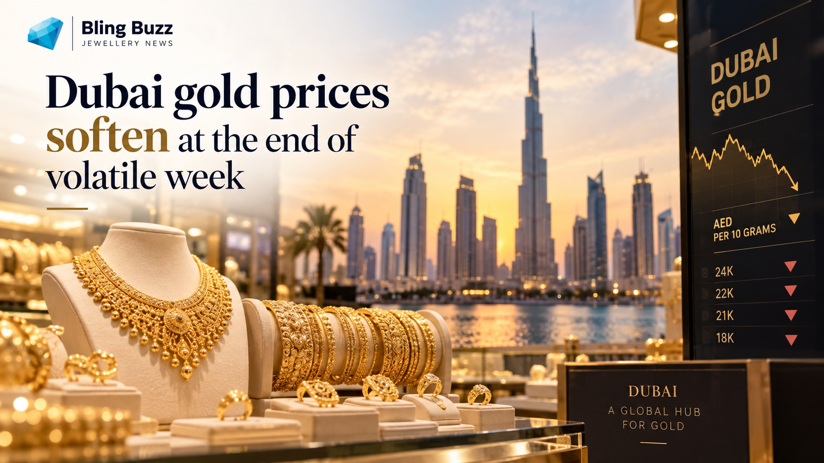 Dubai Gold Prices Ease After a Volatile Week as Global Bullion Markets Remain Uncertain