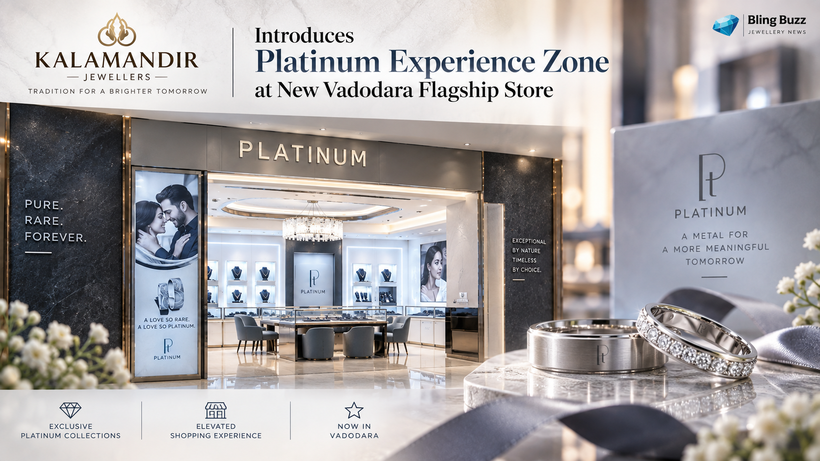 Kalamandir Jewellers opens Platinum Experience Zone at its new flagship store in Vadodara